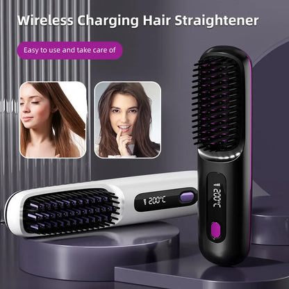 Wireless Heating Straight Hair Comb