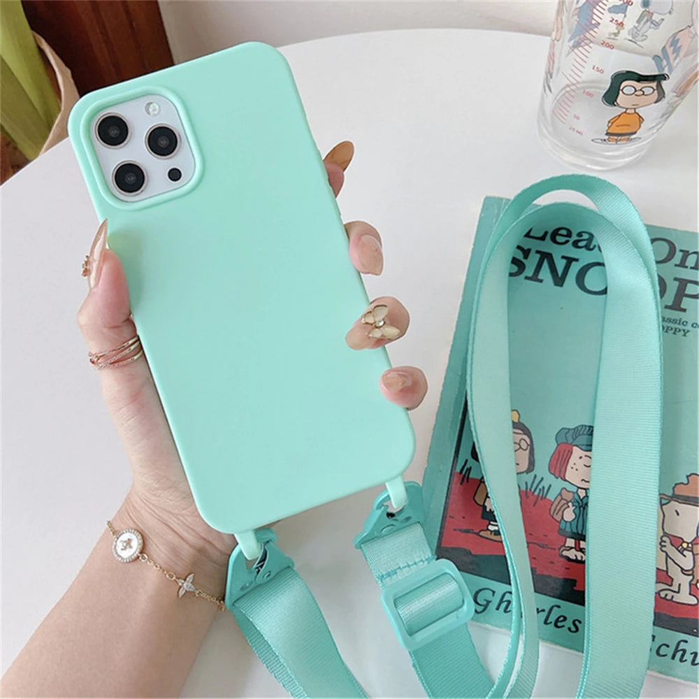 Matte Finish Lanyard Phone Case