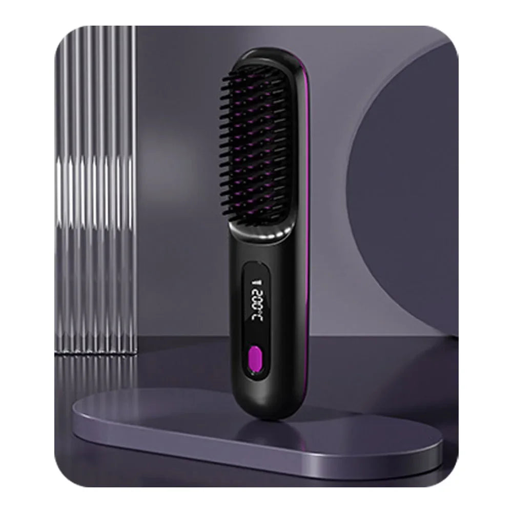 Wireless Heating Straight Hair Comb