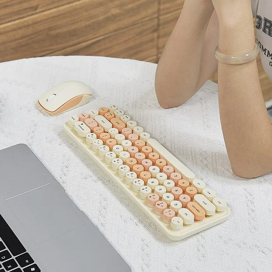 Monochrome Colors Wireless Keyboard and Mouse