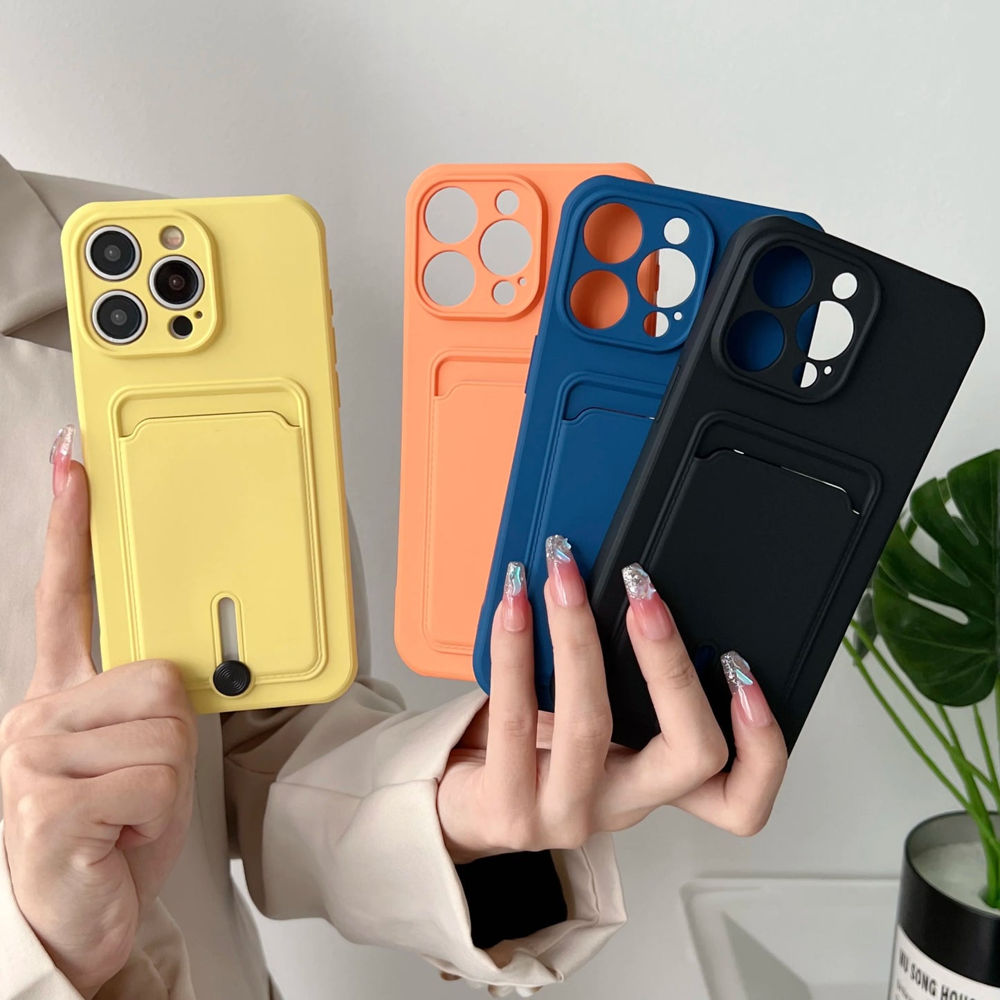 Simple Slide Card Holder Phone Case