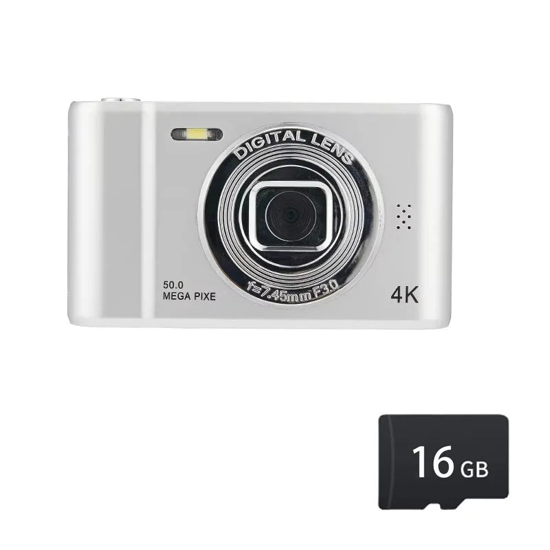 4K Retro Digital Camera 50 Megapixels HD Zoom 2.4inch Screen