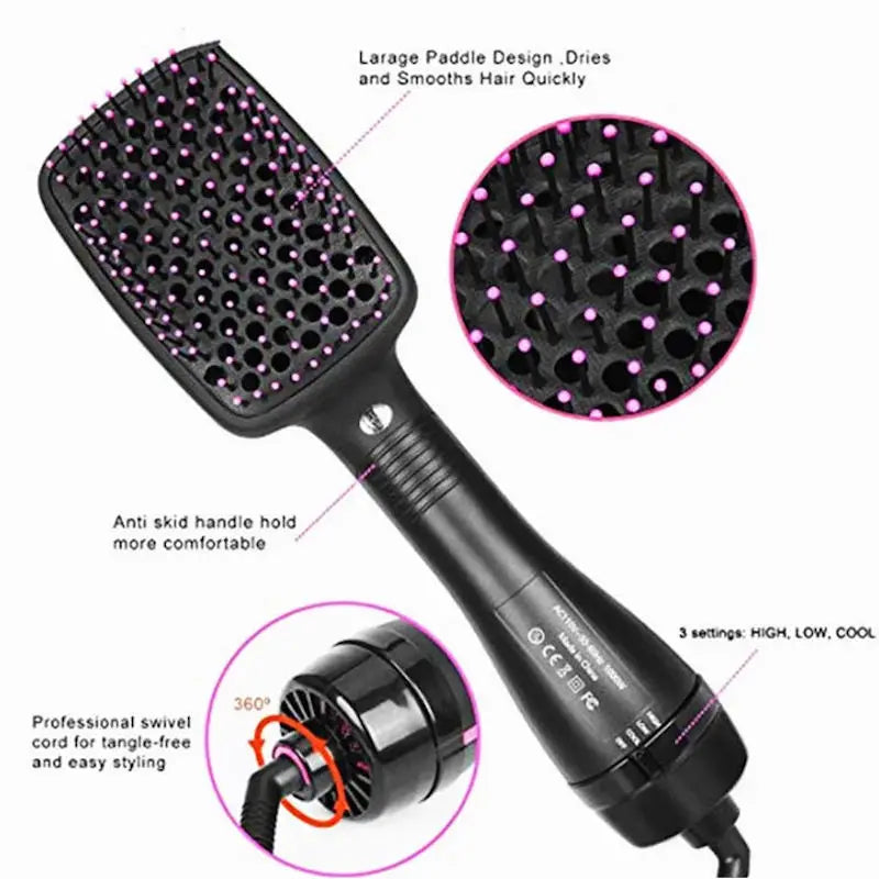 Multifunction Blow Dryer and Straightener Brush