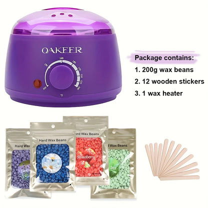 Waxing Hair Removal Kit Melting Machine + Wax Beads