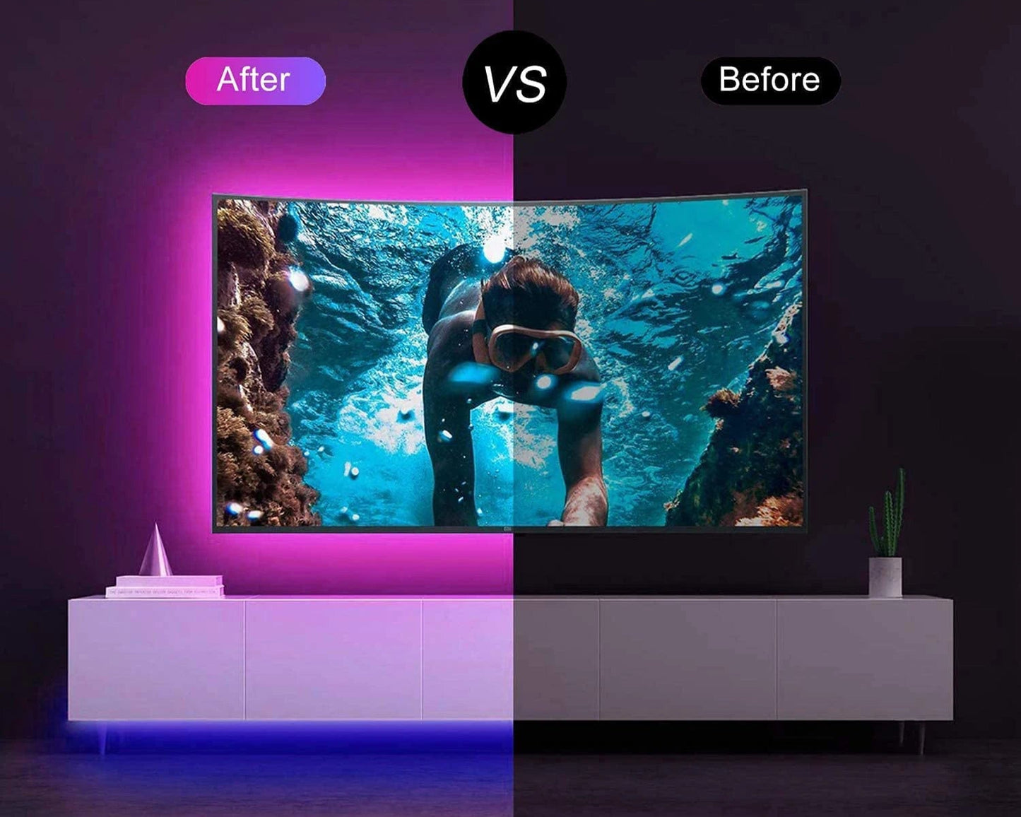 LED Strip Lights with Music Sync