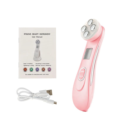 5-IN-1 LED Skin Lifting and Tightening Face Massager