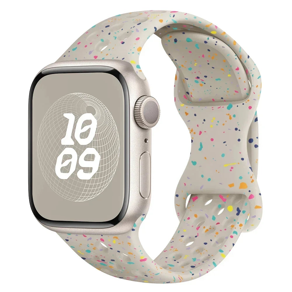 Speckled Silicone Watch Band