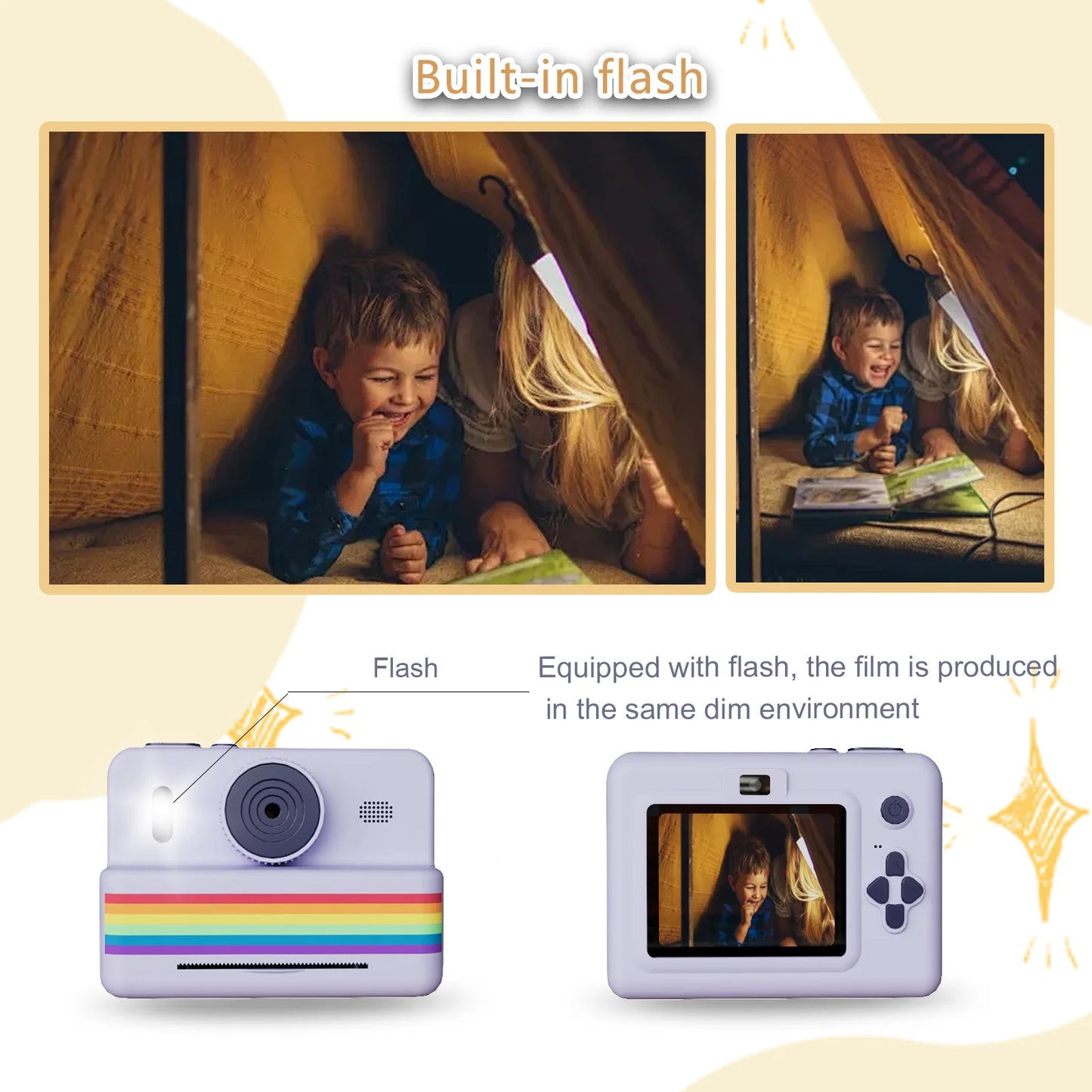 Thermal Instant Print Digital Camera 2.8" HD