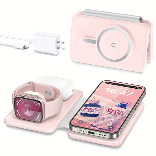 3-in-1 Travel Charging Station Pad