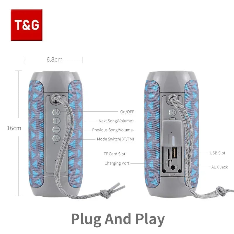 T&G Portable Bluetooth Speaker TG117