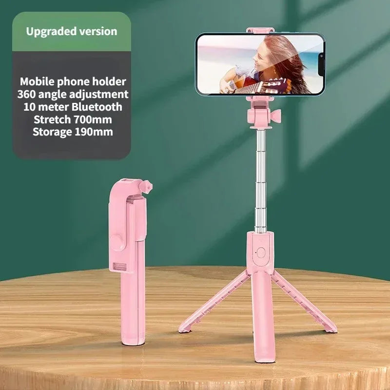 Multifunction Selfie Stick & Tripod Stand with Light + Remote