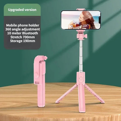 Multifunction Selfie Stick & Tripod Stand with Light + Remote
