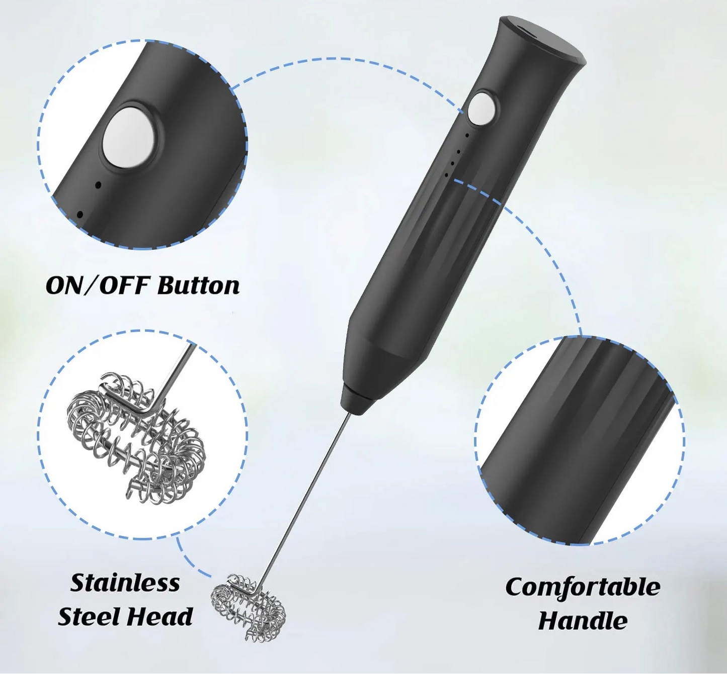 3 Speed Mini Milk Frother