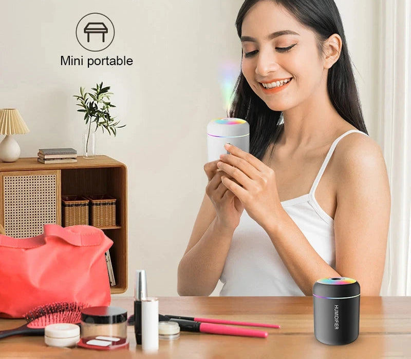 Mini Air Humidifier + Aroma Diffuser