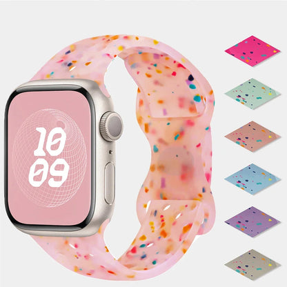Speckled Silicone Watch Band