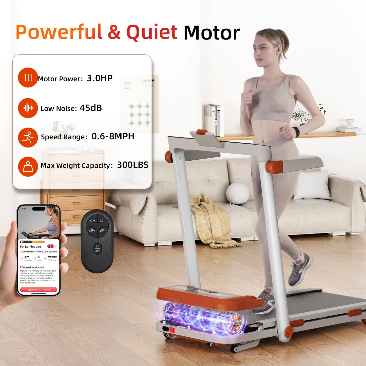 At Home Smart Workout Walking Pad