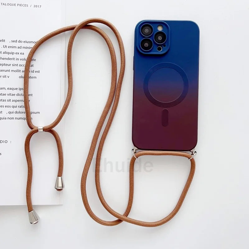 Ombré Crossbody Lanyard Phone Case