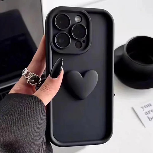 3D Heart Phone Case