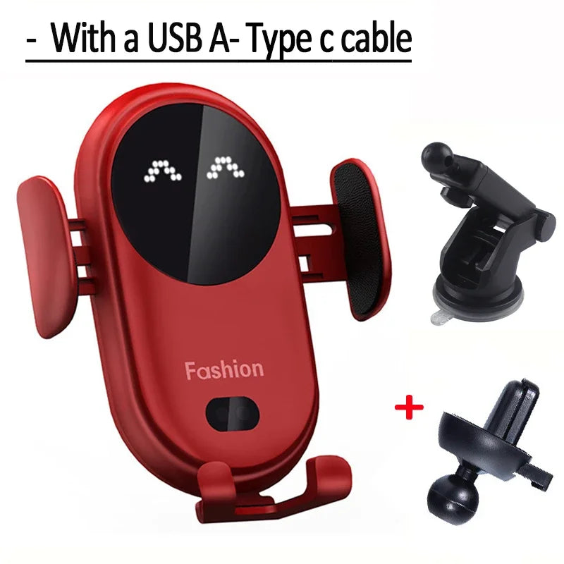 Fast Wireless Car Charging Phone Holder