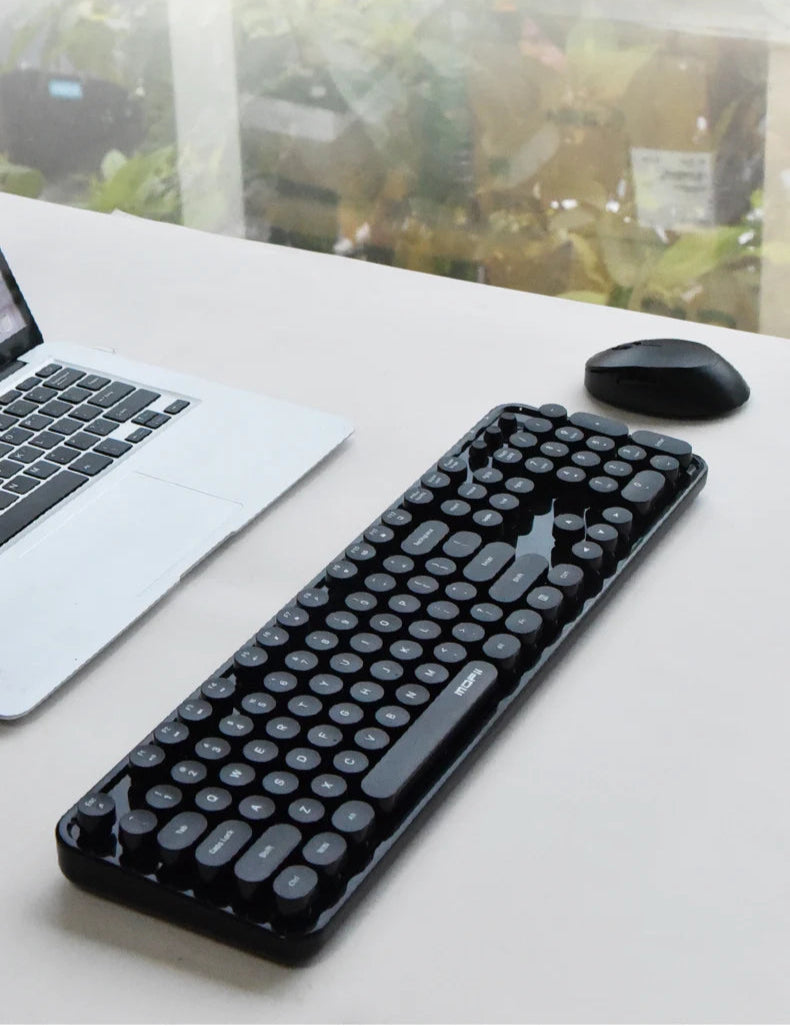 Colorful Keys Wireless Keyboard And Mouse Set