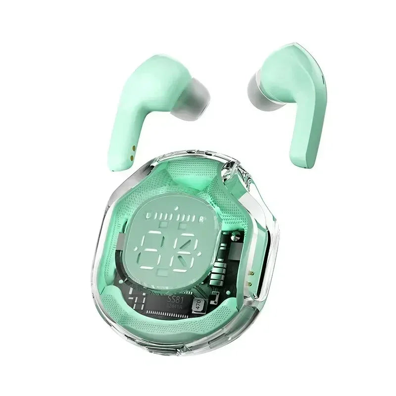 LED Sport Transparent 5.3 Bluetooth Earbuds