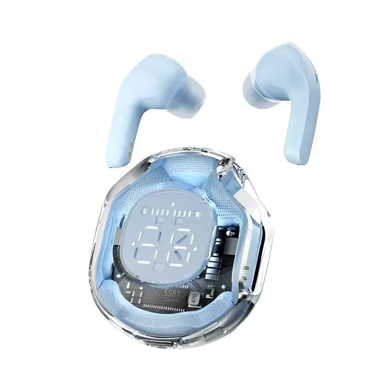 LED Sport Transparent 5.3 Bluetooth Earbuds