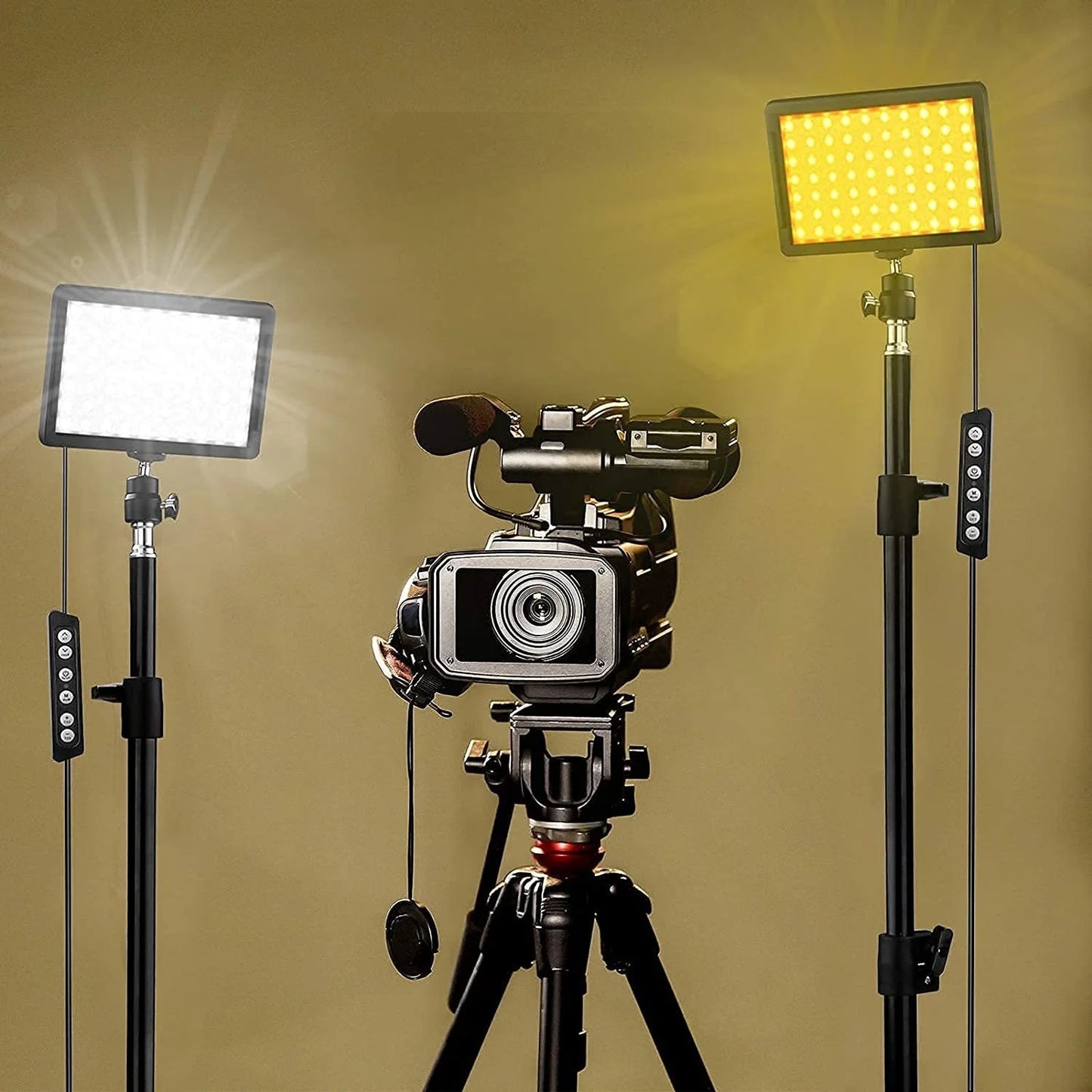 Multi-Color LED Lighting Kit with Tripod Stand (3.5ft & 5ft)