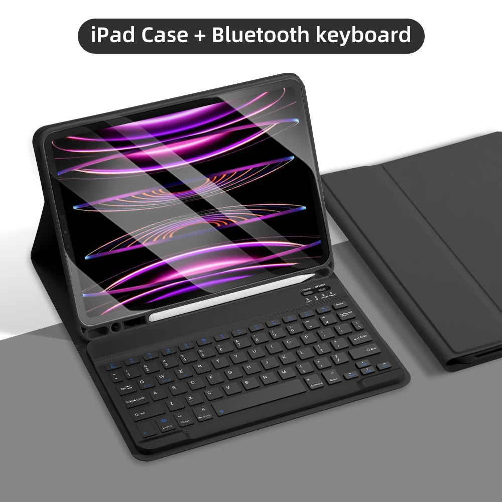 Foldable Keyboard iPad Case