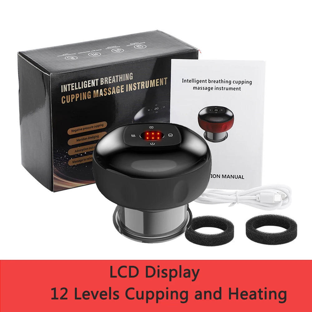 Vacuum Cupping and Scraping Massage Device
