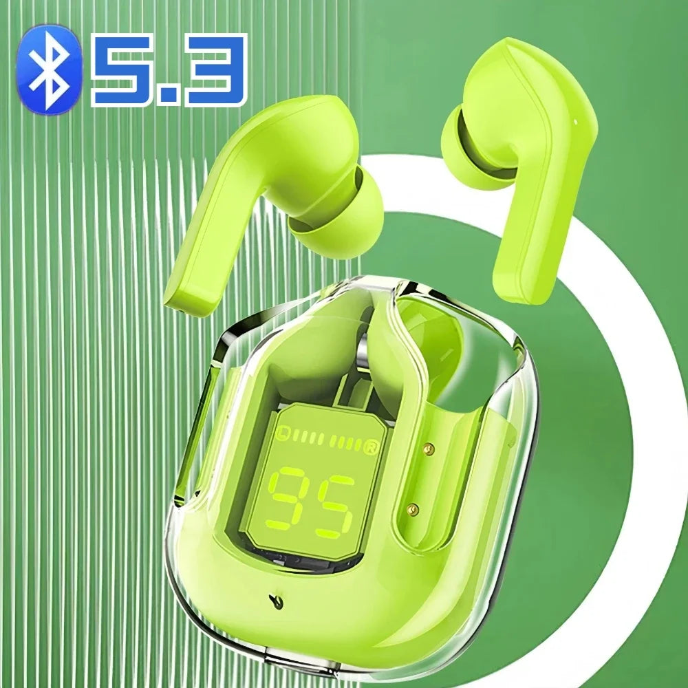 Original Transparent LED Stereo Bluetooth Earbuds