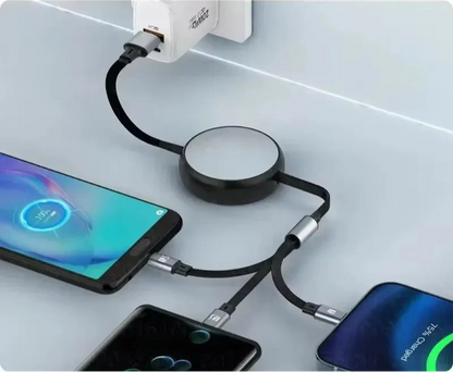 3 in1 USB Retractable Charging Cable