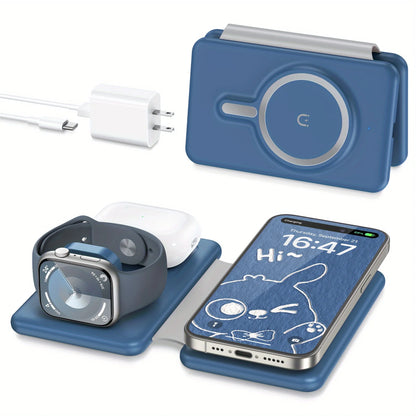 3-in-1 Travel Charging Station Pad