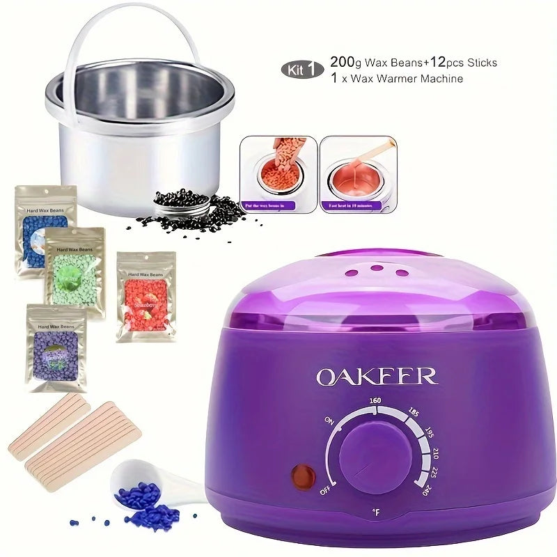 Waxing Hair Removal Kit Melting Machine + Wax Beads