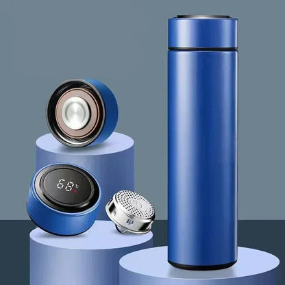 Stainless Steel Thermos Bottle with Digital Temperature Display
