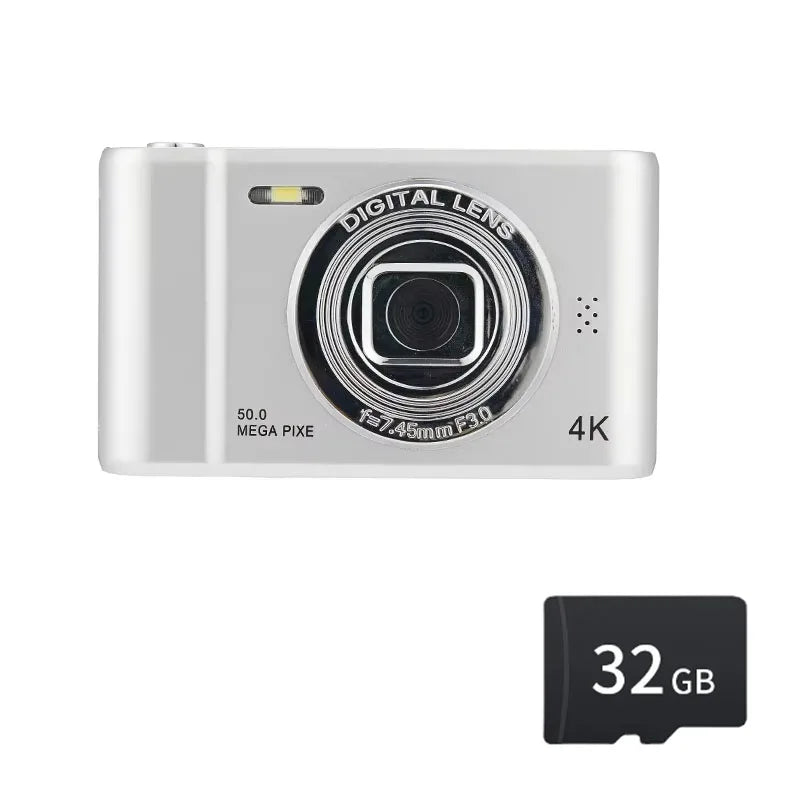 4K Retro Digital Camera 50 Megapixels HD Zoom 2.4inch Screen