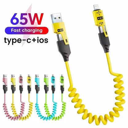 Multi-Type Coil Charging Cable
