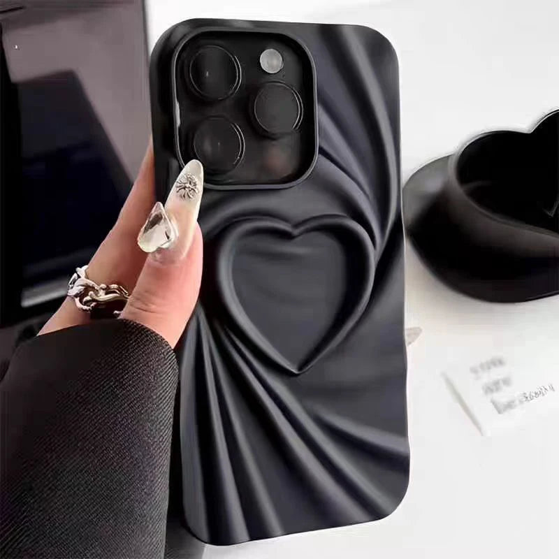 Textured Heart Phone Case