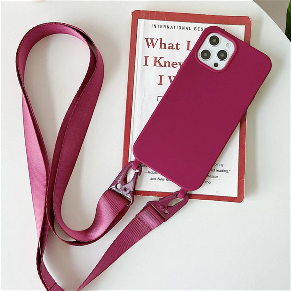 Matte Finish Lanyard Phone Case