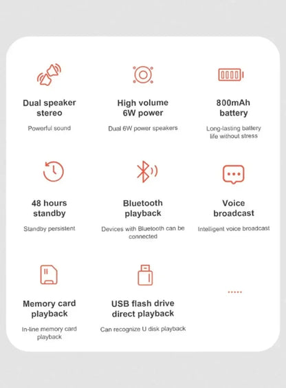 Portable Cylinder Stereo Speaker