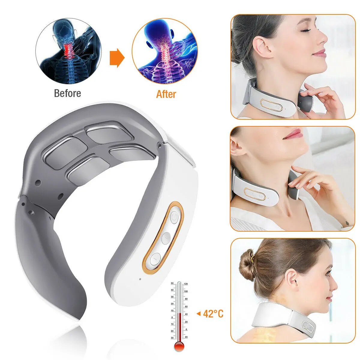 Pulse Heating Neck and Shoulder Massage