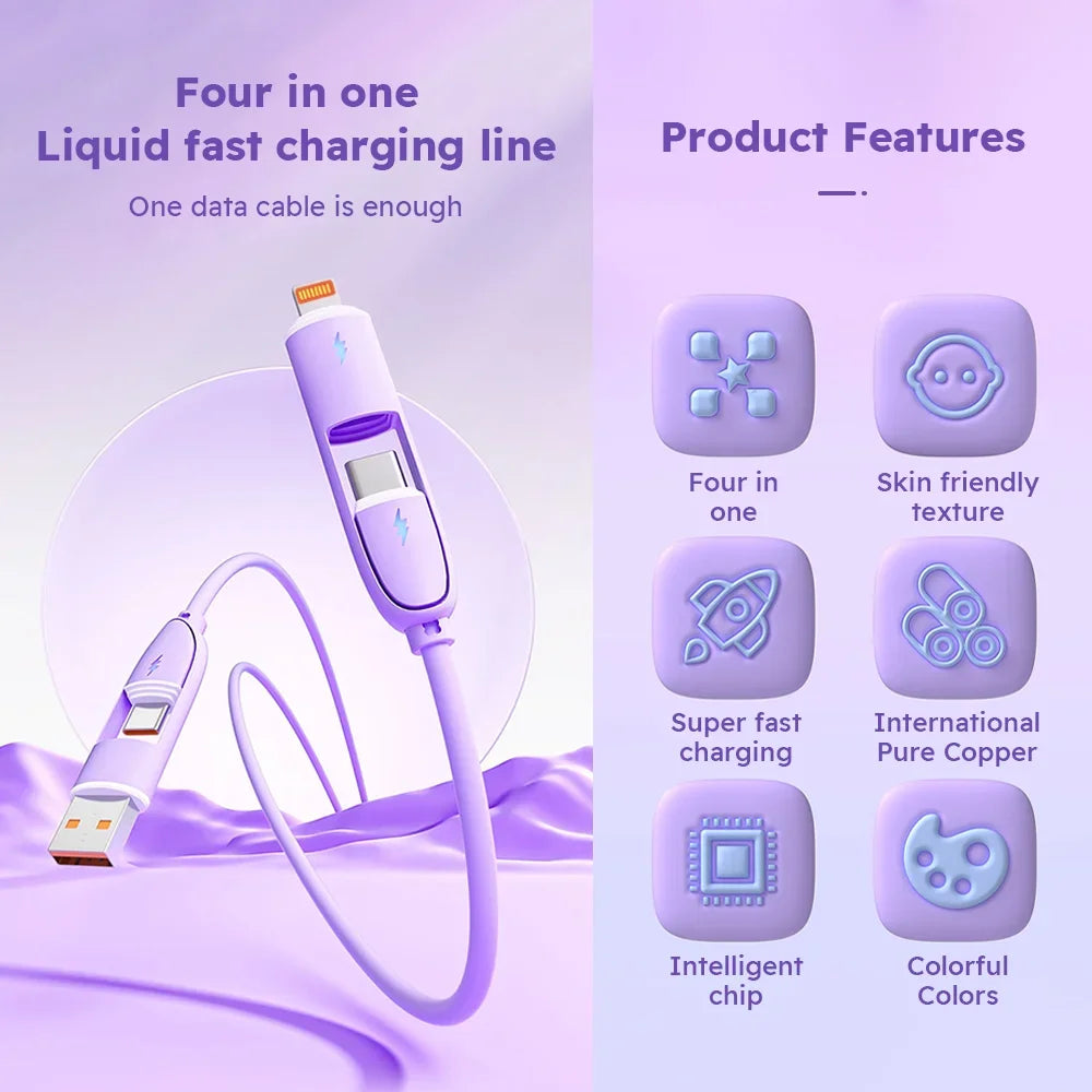 4 in 1 Multi-Charging Cable