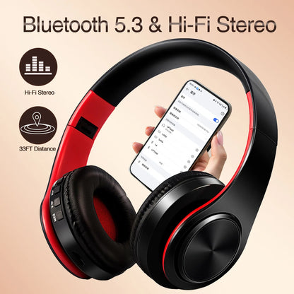 Soft Leather Bluetooth Stereo Headphones