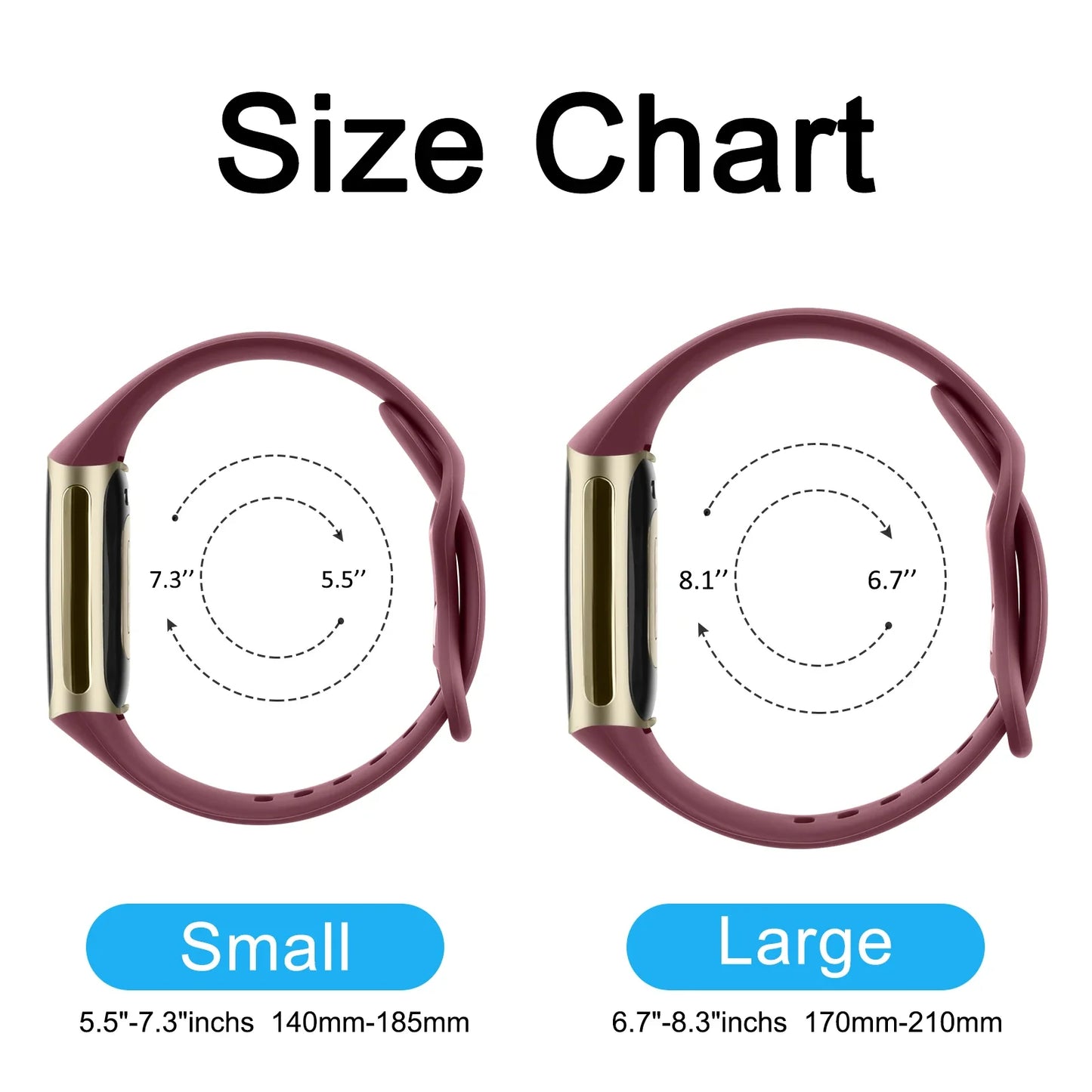 Simple Strap Watch Band for Fitbit