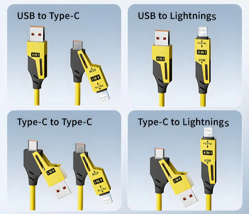 Multi-Type Coil Charging Cable