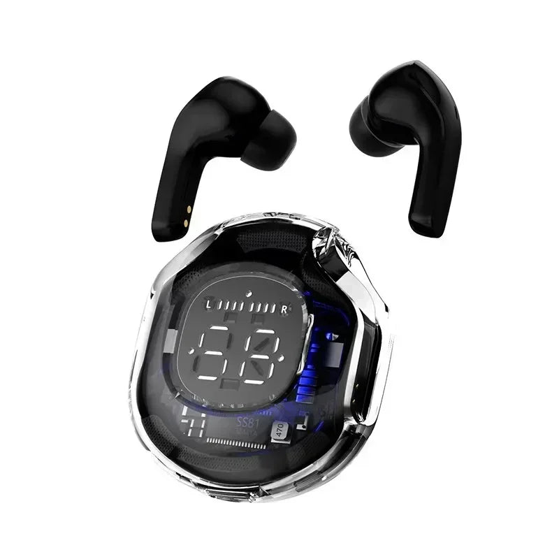 LED Sport Transparent 5.3 Bluetooth Earbuds