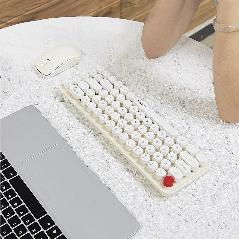 Monochrome Colors Wireless Keyboard and Mouse