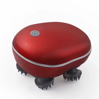 Scalp Head Massager With Red Light Therapy