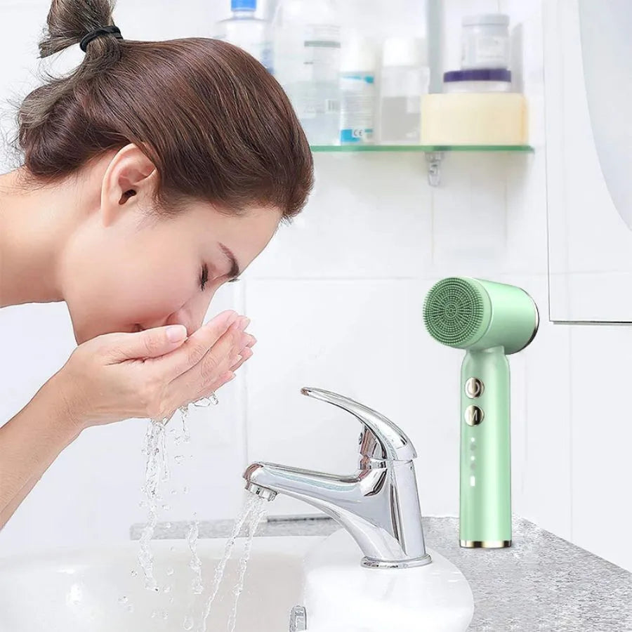 6 In 1 Ultrasonic Electric Face Cleansing Brush