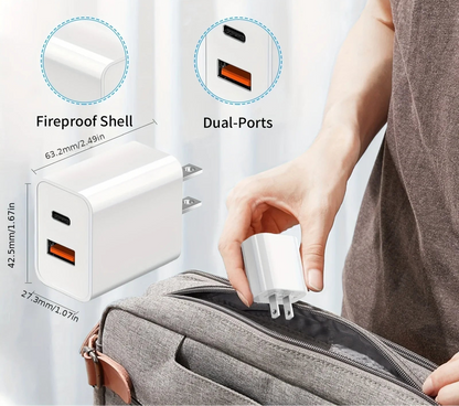 Duel Pastel Charging Set (Adapter + Cable)