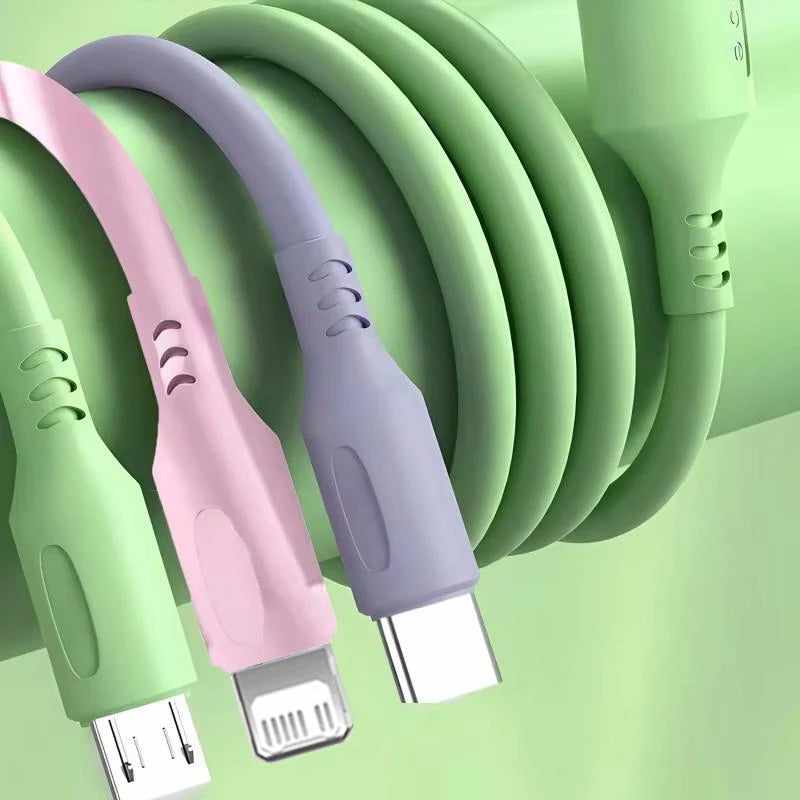 3 In 1 Tri-Color Charging Cable